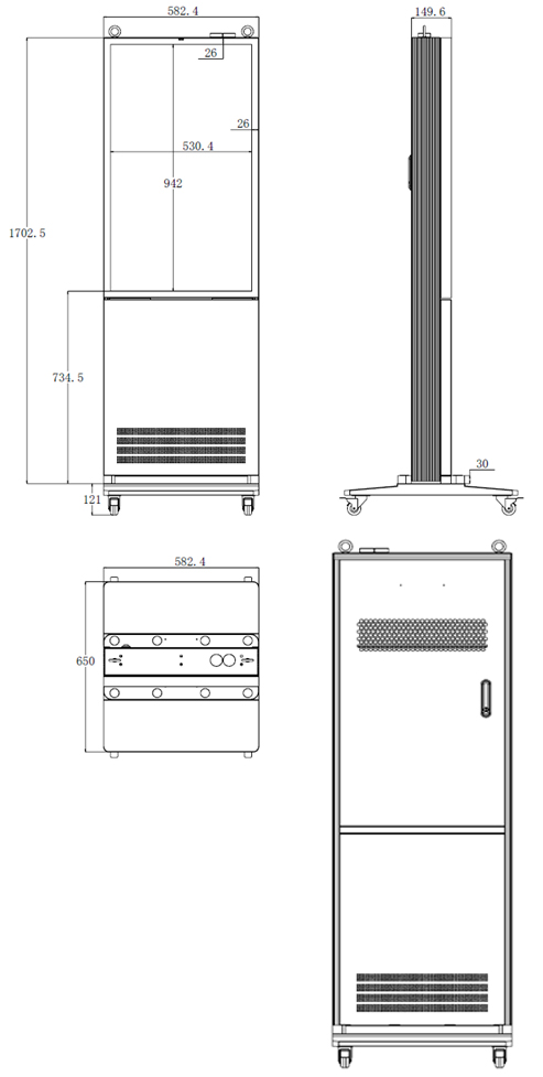 43インチ IP66 高輝度3000cd 自立デジタルサイネージ