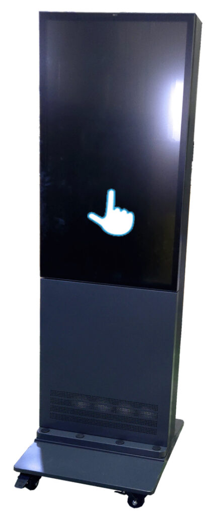 43インチ タッチパネル 高輝度3000cd Ip66 自立デジタルサイネージ アンドロイド