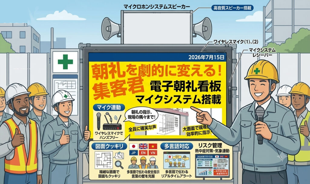 マイクロホンシステム
スーパーゼネコン様の導入実績多数あり